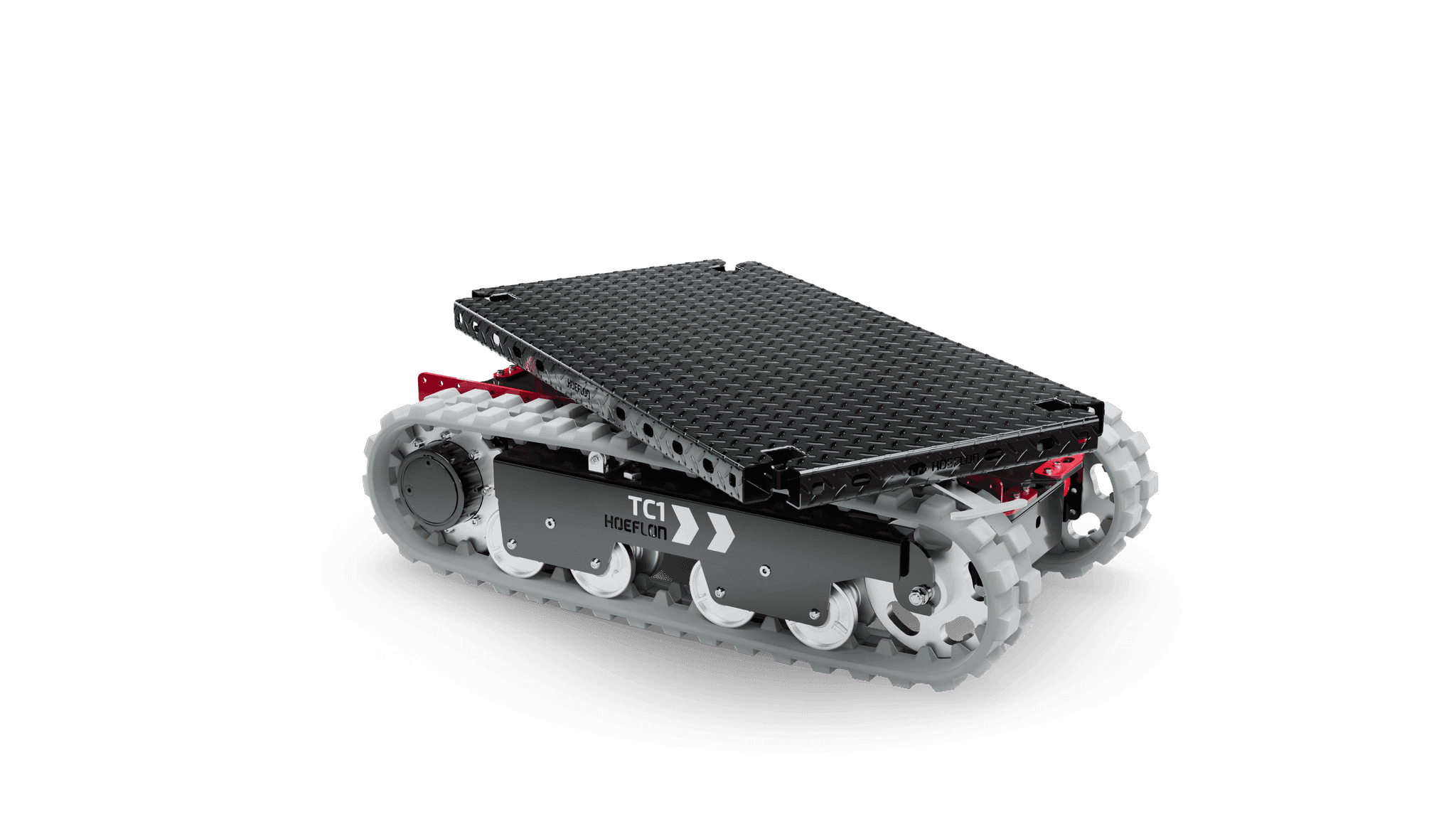 Vehículo con orugas TC1 con plataforma giratoria