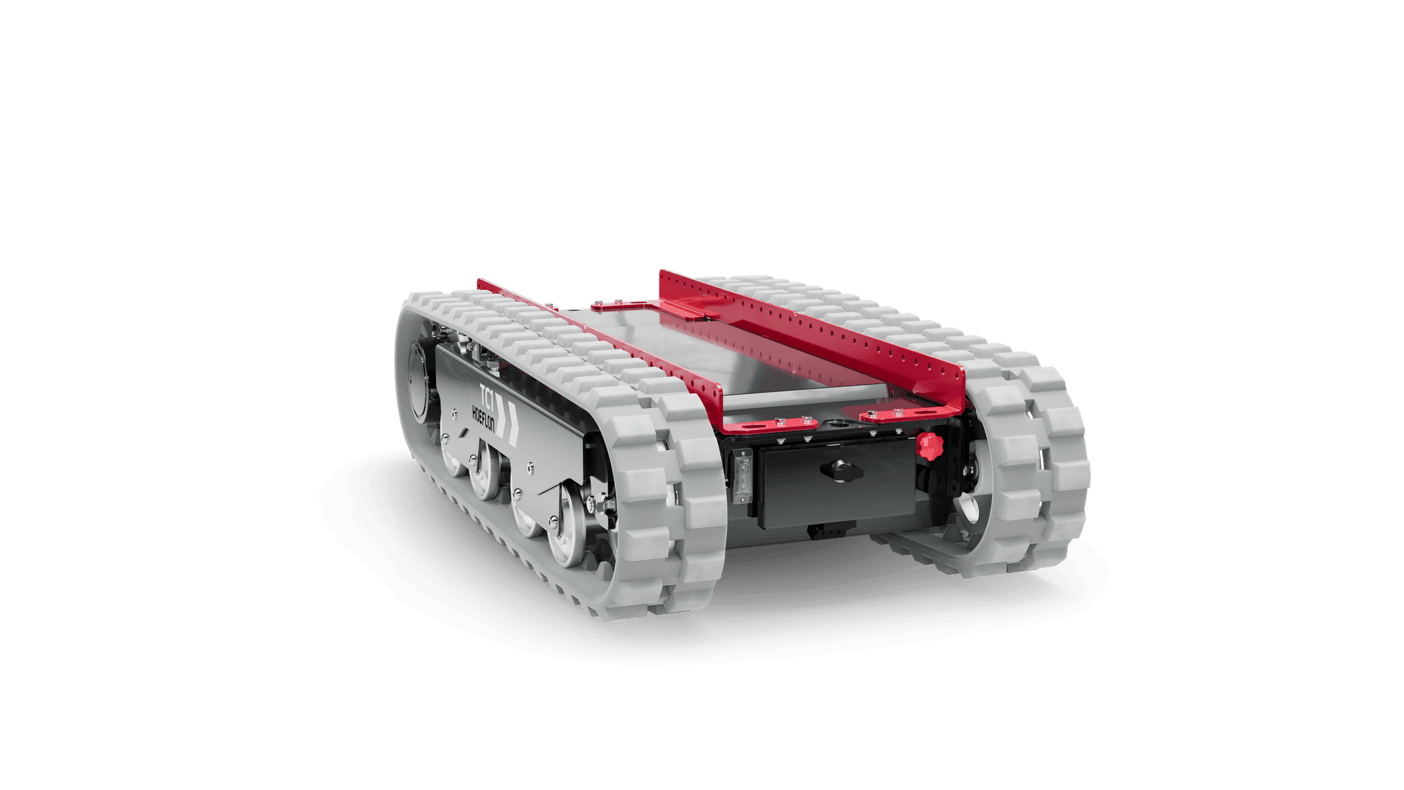 Vehículo con orugas TC1 con plataforma abierta.