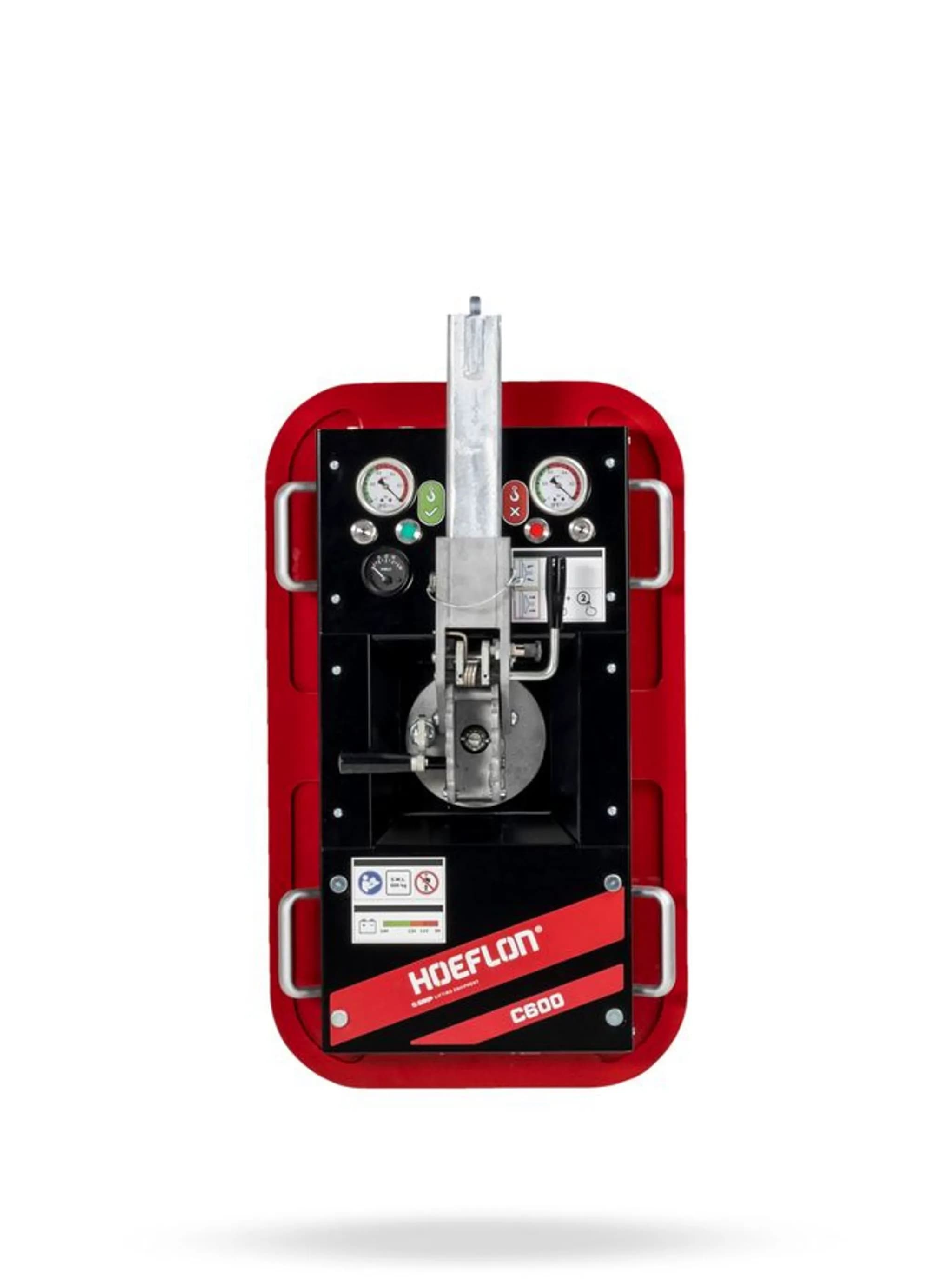 Unidad de control Hoeflon C600 con sistema hidráulico.