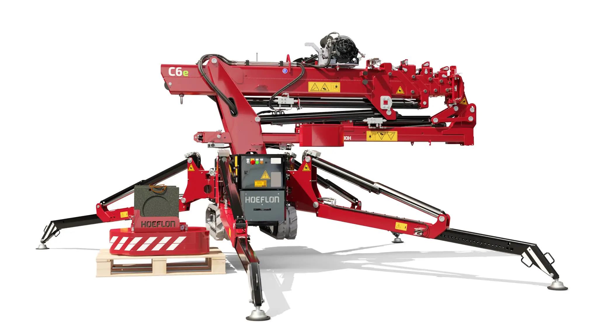 Imagen de la Hoeflon C6e con contrapeso desmontable.