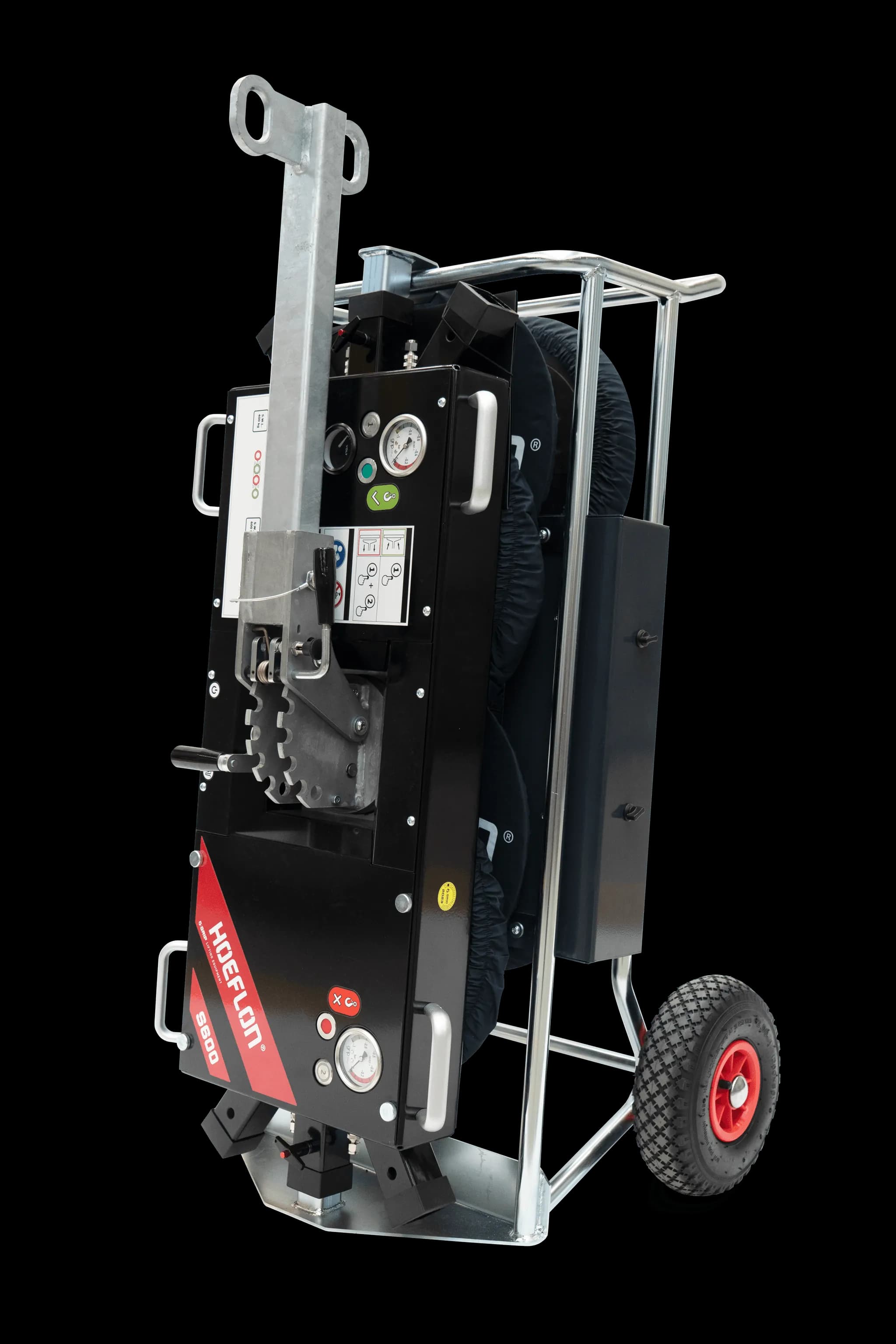 Hoeflon S600 con ruedas e instalación de vacío.