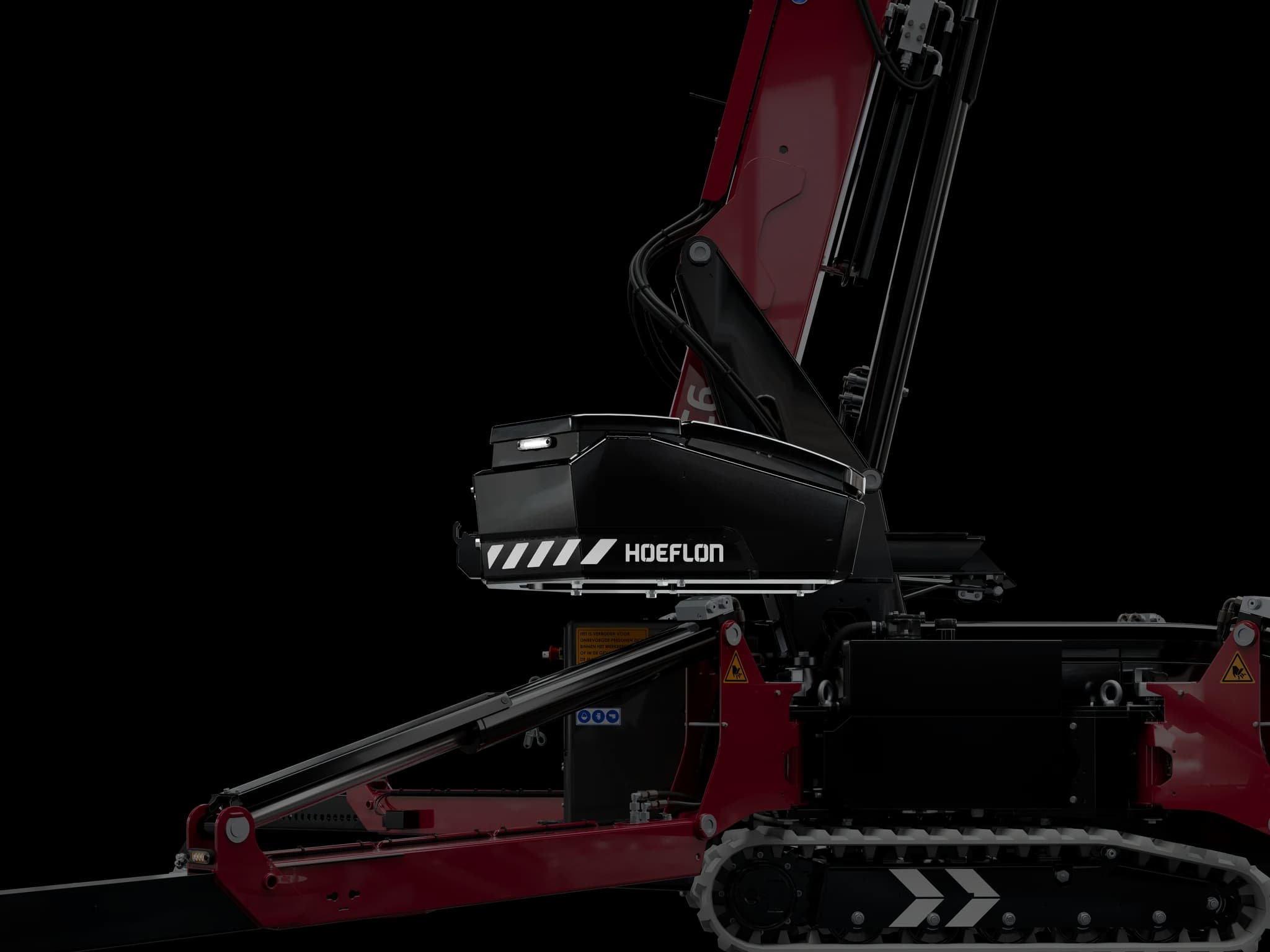 Grúa Hoeflon C6e BR con lastre deslizante.